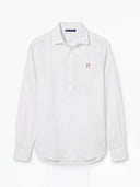 Polera Blanca Lino Hombre