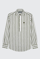 Polera Raya Ancha Kaki Lino Hombre