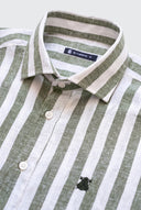 Polera Raya Ancha Kaki Lino Hombre