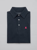 Polo Azul Manga Corta Soft Hombre