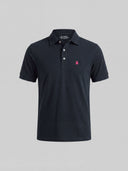 Polo Azul Manga Corta Soft Hombre