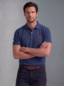 Men's Classic Forest Green Pink Cape Polo