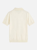 Polo Crema de Manga Corta Hombre