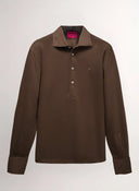 Polera Marrón Algodón Mercerizado Hombre