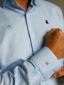 Camisa Azul Celeste Para Personalizar Hombre