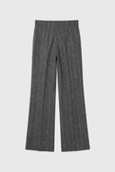 Pantalón Gris Espiga Rayas Mujer