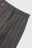 Pantalón Gris Espiga Rayas Mujer