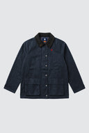 Parka Encerada Azul Mujer