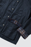 Parka Encerada Azul Mujer