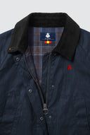 Parka Encerada Azul Mujer