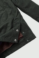 Parka Encerada Desgastada Kaki Hombre