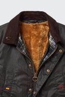 Parka Encerada Verde Oscuro Hombre