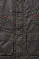 Parka Encerada Verde Oscuro Hombre