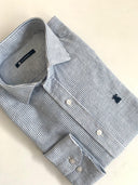 Camisa Rayas Azules Hombre