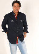 Camisa Azul Marino Regata España Hombre