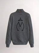Men's Sweatshirt with Zip Neck Gray