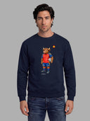 Sudadera Azul Marino Personalizable Hombre