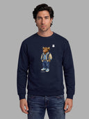 Sudadera Azul Marino Personalizable Hombre