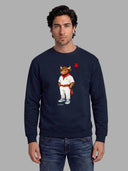 Sudadera Azul Marino Personalizable Hombre