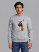Sudadera Gris Personalizable Hombre