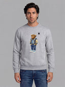 Sudadera Gris Personalizable Hombre
