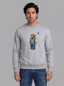 Sudadera Gris Personalizable Hombre