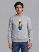 Sudadera Gris Personalizable Hombre
