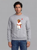 Sudadera Gris Personalizable Hombre