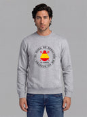 Sudadera Gris Personalizable Hombre