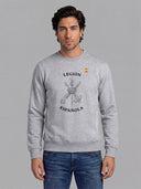 Sudadera Gris Personalizable Hombre
