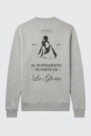 Sudadera Gris "El Sufrimiento es Parte de la Gloria" Hombre