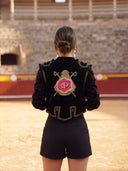Chaquetilla Torera Azabache y Oro