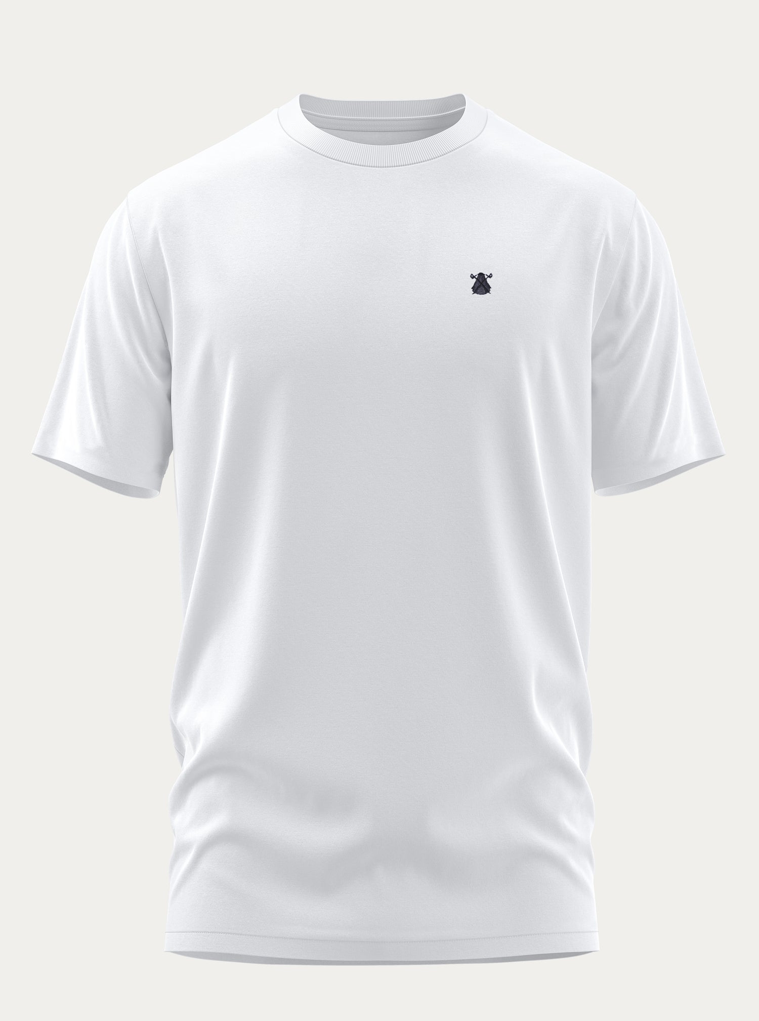 Weißes T-Shirt zum Färben von Herrenbekleidung
