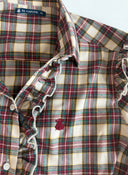 Camisa Cuadros Caza Villela Volantes Mujer