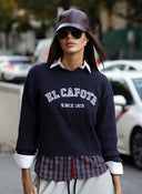 Jersey Azul Marino Oversize Mujer