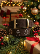 Ceinture en cuir fendu marron Toreros