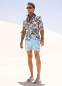 Bañador Azul Piscina Hombre