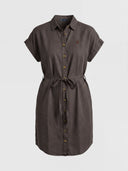 Vestido Marrón Tencel Mujer