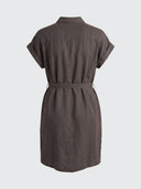 Vestido Marrón Tencel Mujer