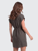 Vestido Marrón Tencel Mujer
