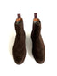 Chocolate Brown Nubuck Men's Ankle Boots