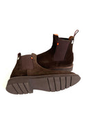 Chocolate Brown Nubuck Men's Ankle Boots