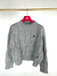 Jersey de Ochos Oversize Gris Mujer