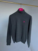 Jersey Cuello Alto Gris Hombre