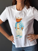 Camiseta Blanca Personalizable Torito Mujer