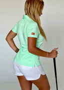 Polo Tejido Ultraligero Verde Lima Mujer
