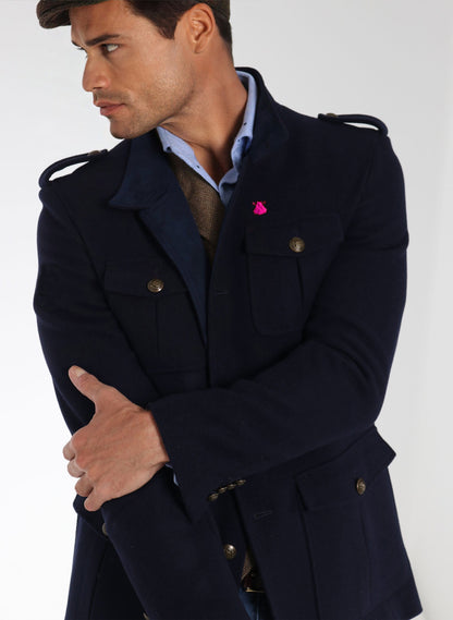 Oostenrijkse jas voor heren marineblauw