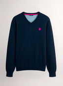 Jersey Azul Marino Coderas Rosa Hombre