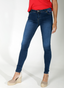 Jean stretch bleu clair pour femme 