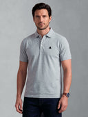 Polo Gris Manga Corta Soft Hombre